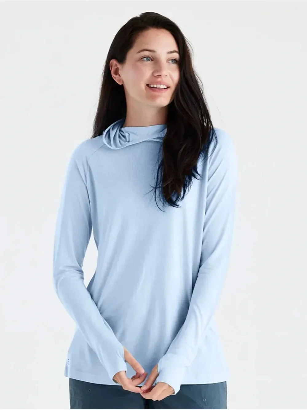 Sweaty Betty Light Blue Men's Crewneck Performance Sweater